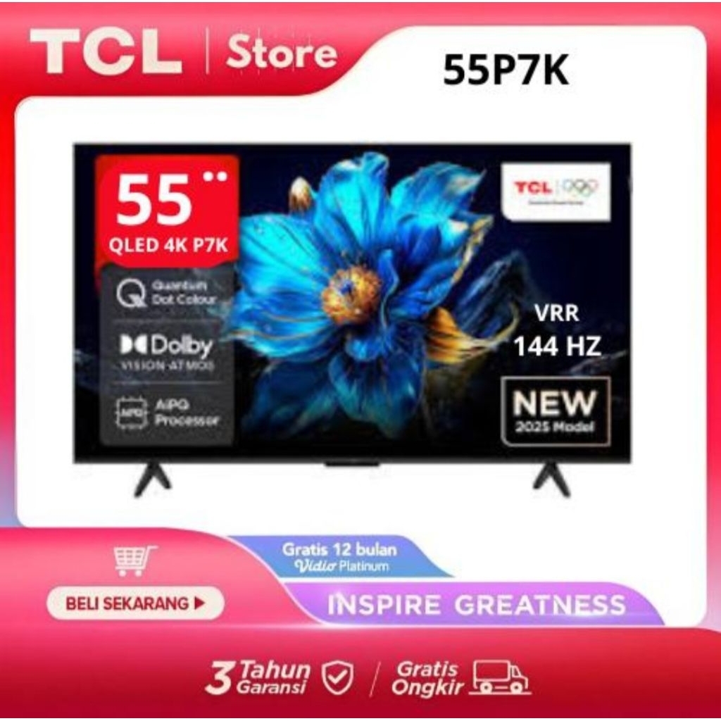 TV LED TCL QLED 55 INCH 55P7K