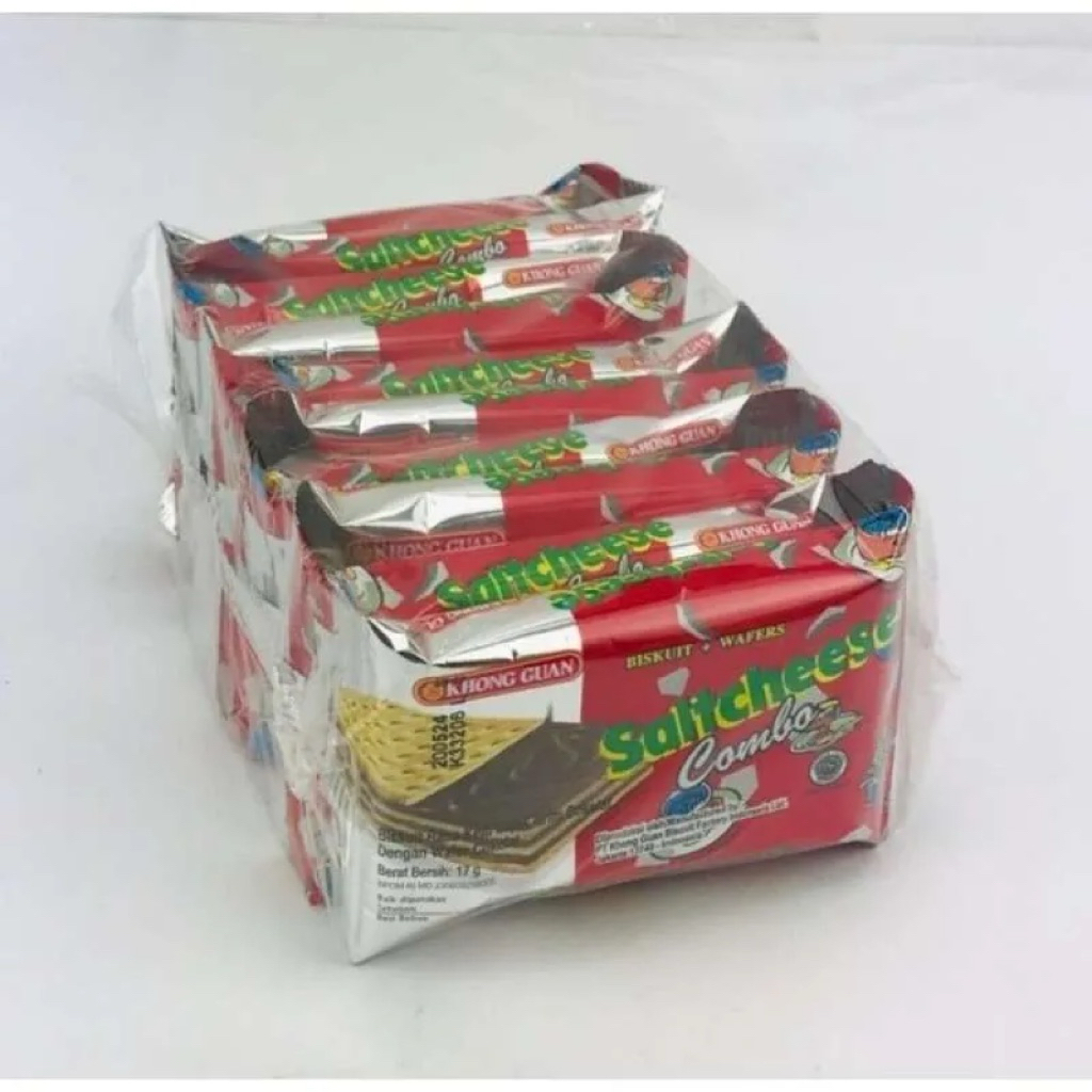 

Khong Guan Saltcheese Combo Biskuit Asin Keju – Kemasan Karton / Snack Ringan 12 Renceng