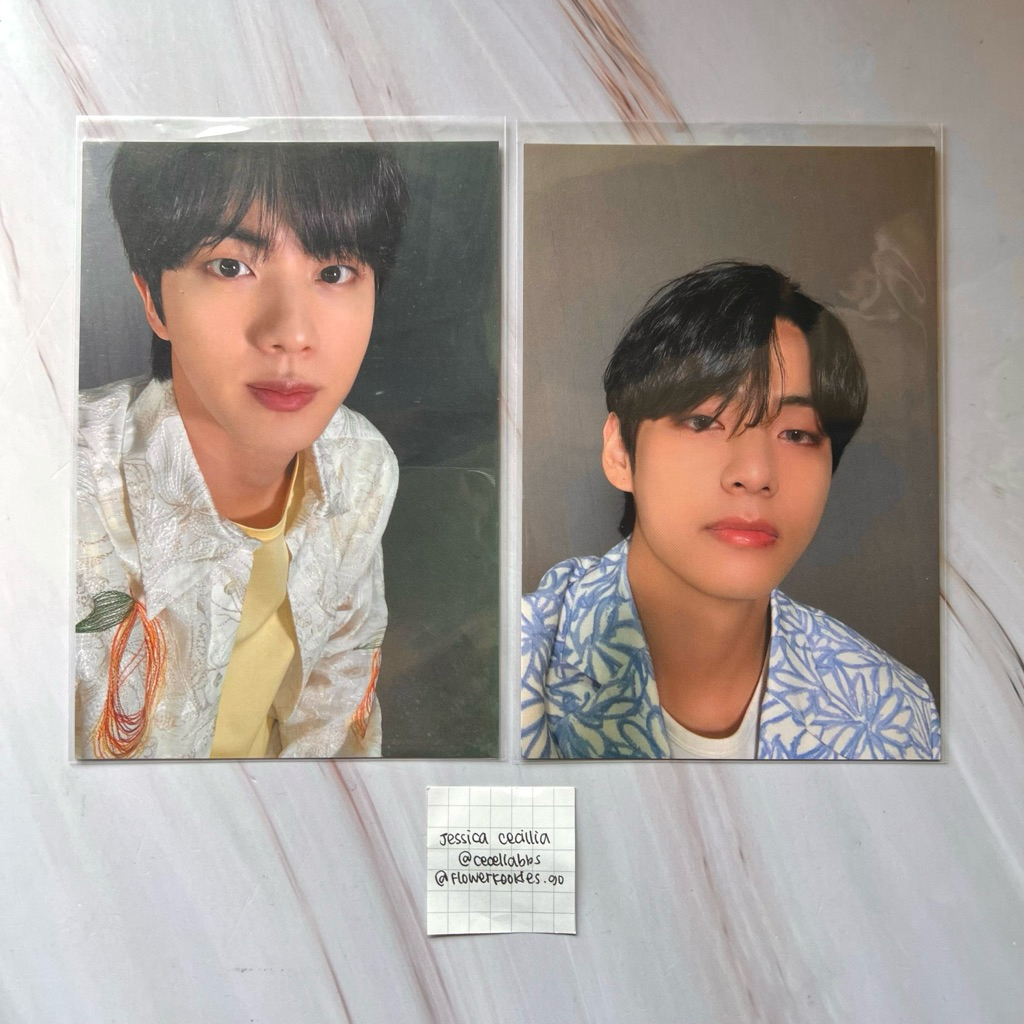 BTS MAP OF THE SOUL 7 MOTS JOURNEY JAPAN UNIVERSAL MUSIC POB UMS POSTCARD TAEHYUNG V JIN SEOKJIN