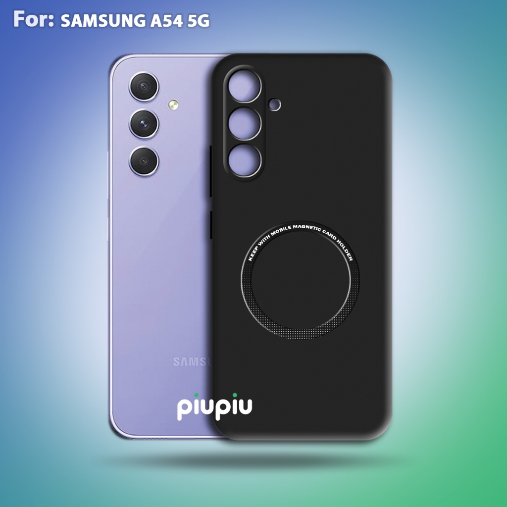 Case Samsung A54 5G Softcase With Ring Magnetic Premium Casing