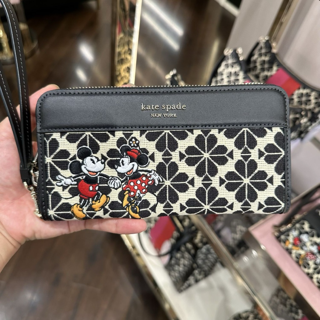 DOMPET PANJANG KS KD082 DISNEY X FLOWER CONTINENTAL WALLET