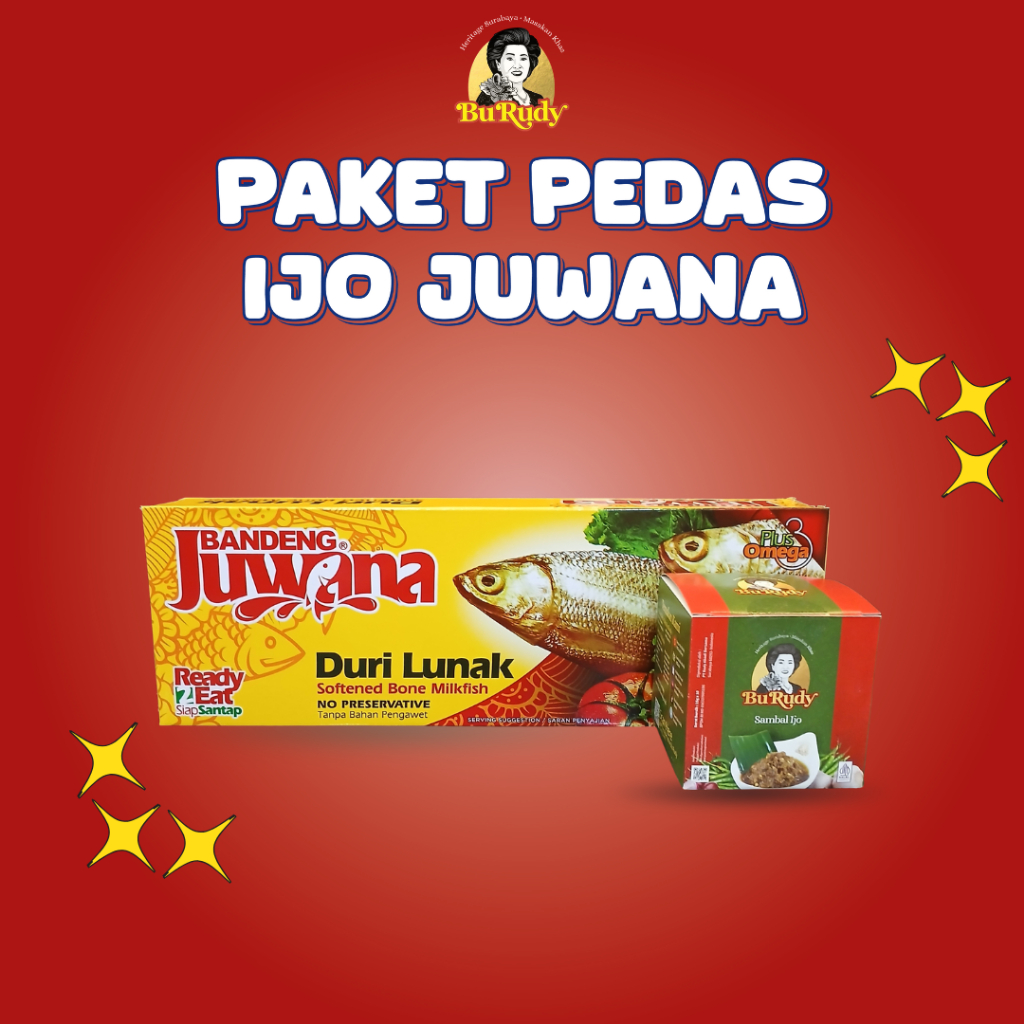 

[PAKET PEDAS IJO JUWANA] || BANDENG PRESTO JUWANA DAN SAMBAL IJO SACHET BR