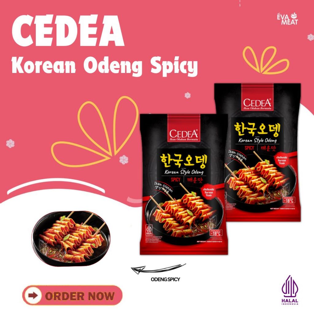 

Cedea Korean Odeng Spicy - Cedea Korean Odeng Original - Odeng Korea - Odeng - Odeng Fish Cake - Drakor -snack korea