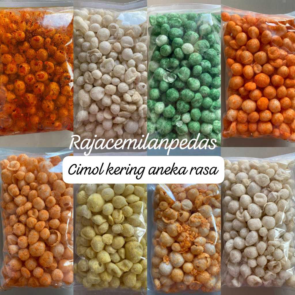 

cimol kering crispy ready varian rasa keju balado/jagung manis/jagung bakar/rumput laut/barbarque/sapi panggang/pedas daun jeruk/original daun jeruk