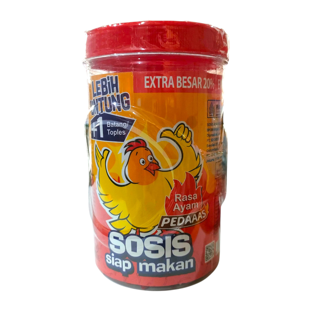 

Sosis So Nice Pedas - 20gr 1 Ples isi 24 - Sosis Siap Makan