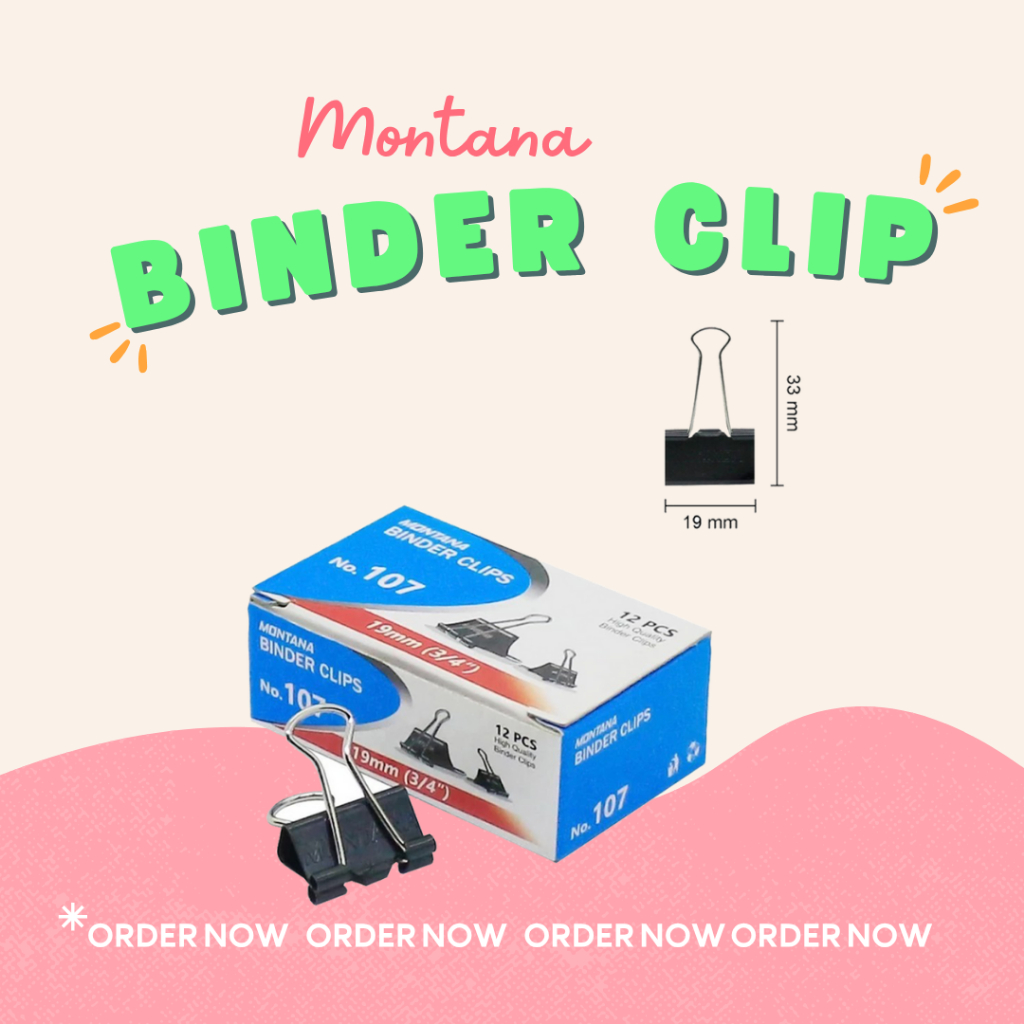 

Binder Clip 107 / Binder Klip No 107 / Klip Penjepit Kertas