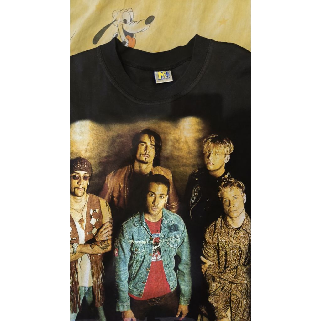 Kaos Vintage Moving Blue Backstreetboys Copyright 2001