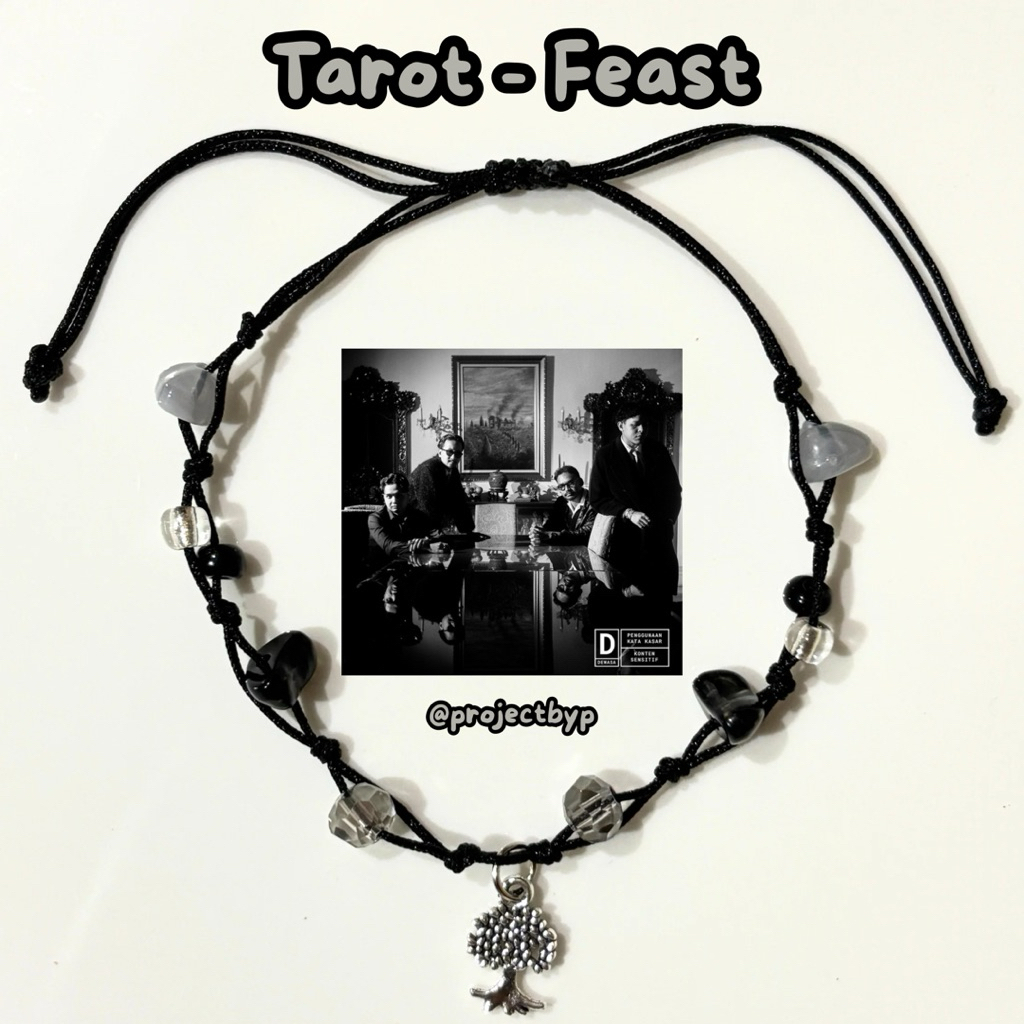 Feast Bracelet “Tarot”/ Gelang Album Feast / Gelang Tali Manik Serut