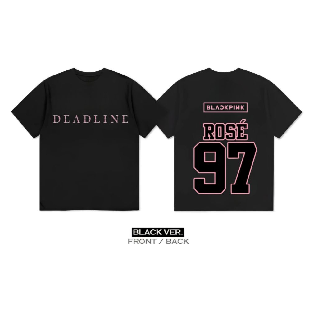 kaos t-shirt ROSE BLACKPINK DEADLINE TOUR 2025"