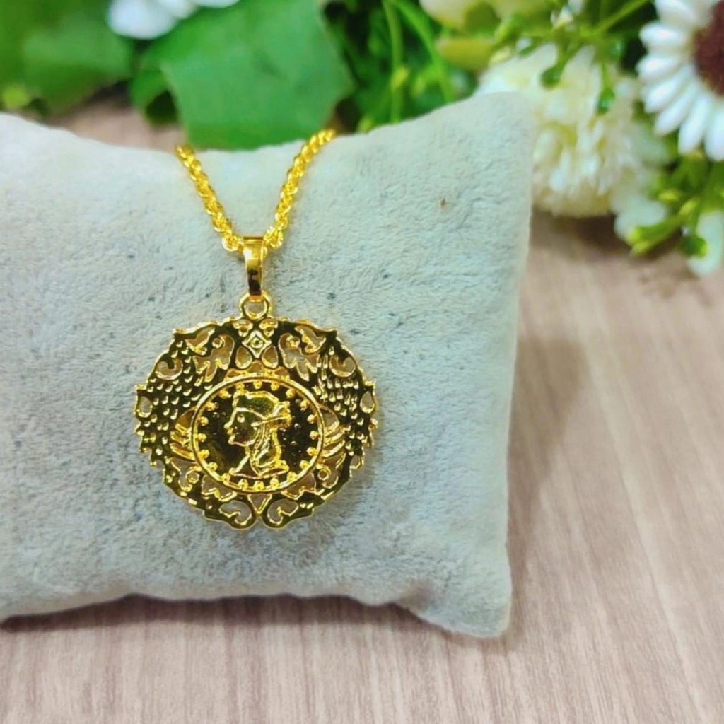 Kalung Liontin Mas London Warna 24krt Replika Perhiasan Premium