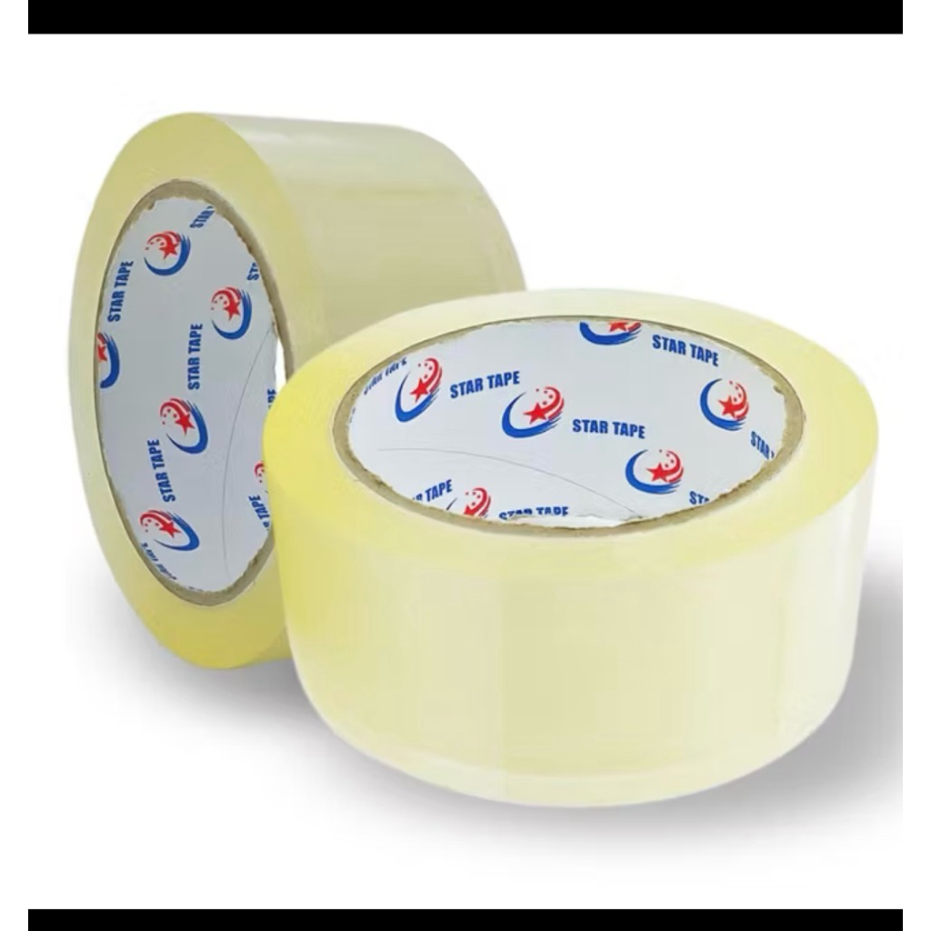 

Lakban Bening Coklat 2 inch 45mm x 200Yard Solasi Jumbo Opp Clear Tape 200 yard cokelat