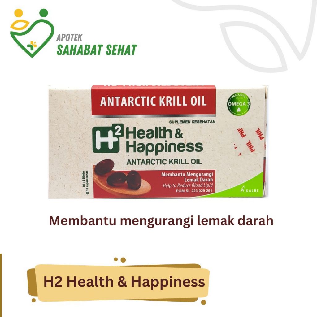 H2 Health & Hapiness Antarctic Krill Oil