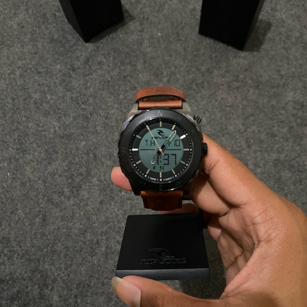 Jam Tangan Ripcurl Rival Analog Digital Leather Original