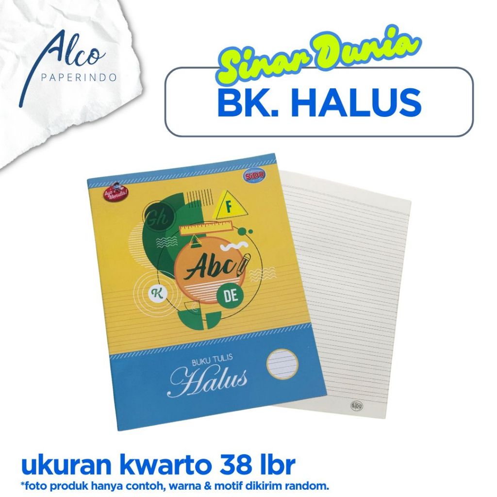 

BUKU TULIS HALUS SIDU ISI 38 LEMBAR