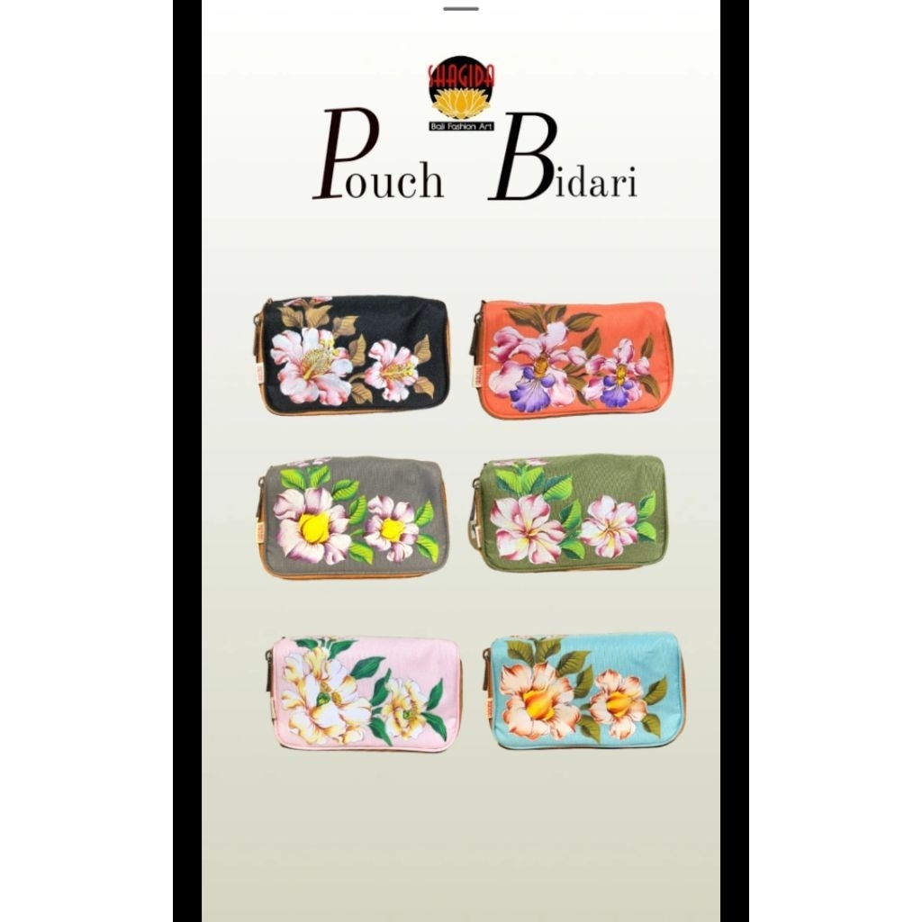 Pouch Makeup / Dompet Kosmetik Lukis Bidari SHAGIDA • Souvenir & Oleh-oleh Khas Bali