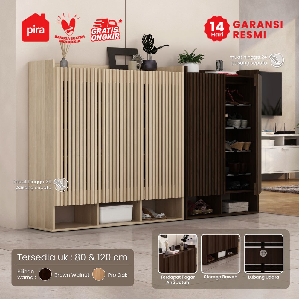 PIRA -  GYO SR Rak Sepatu / Lemari Sepatu / Rak Sepatu Susun Tertutup