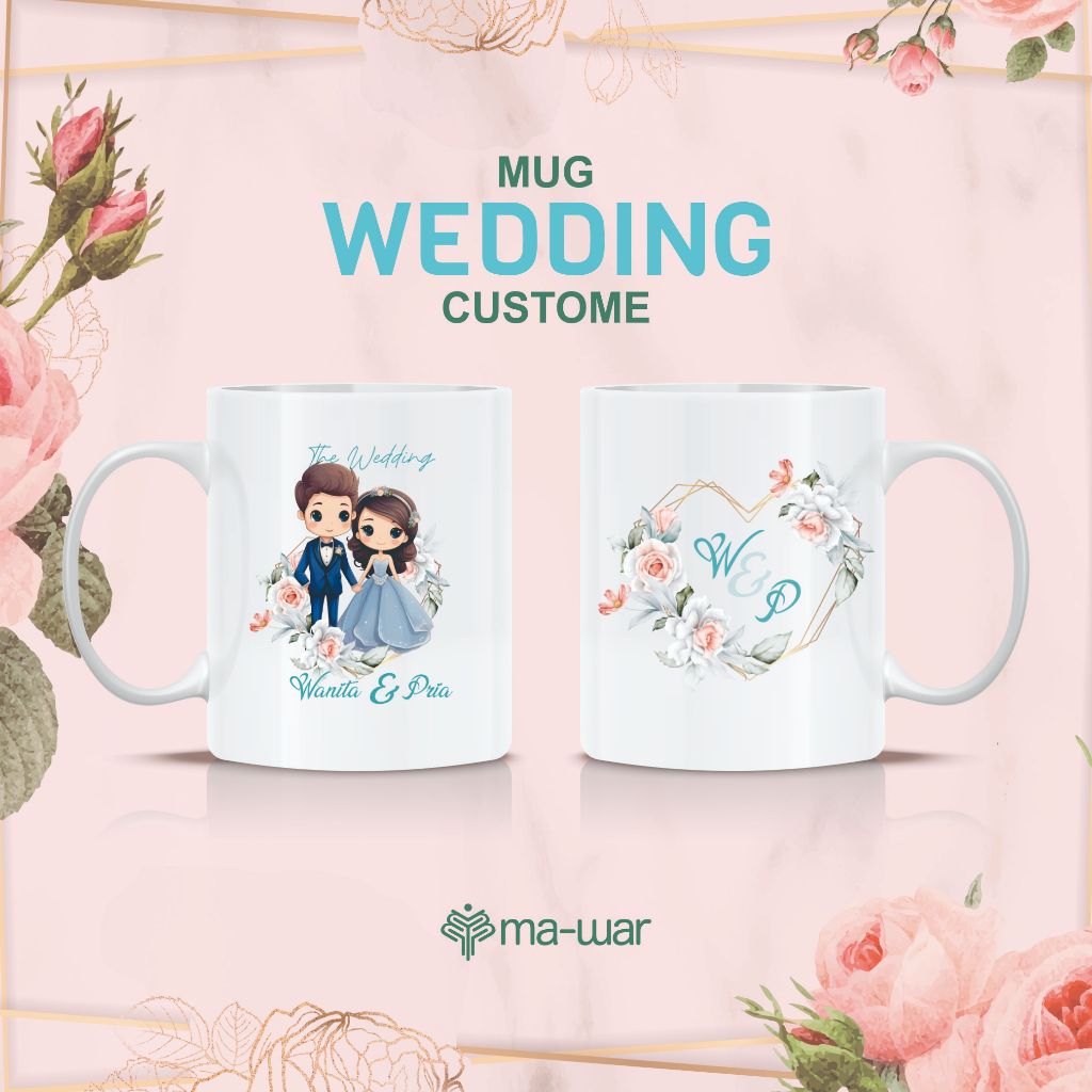 MUG WEDDING SOUVENIR WEDDING / PERNIKAHAN