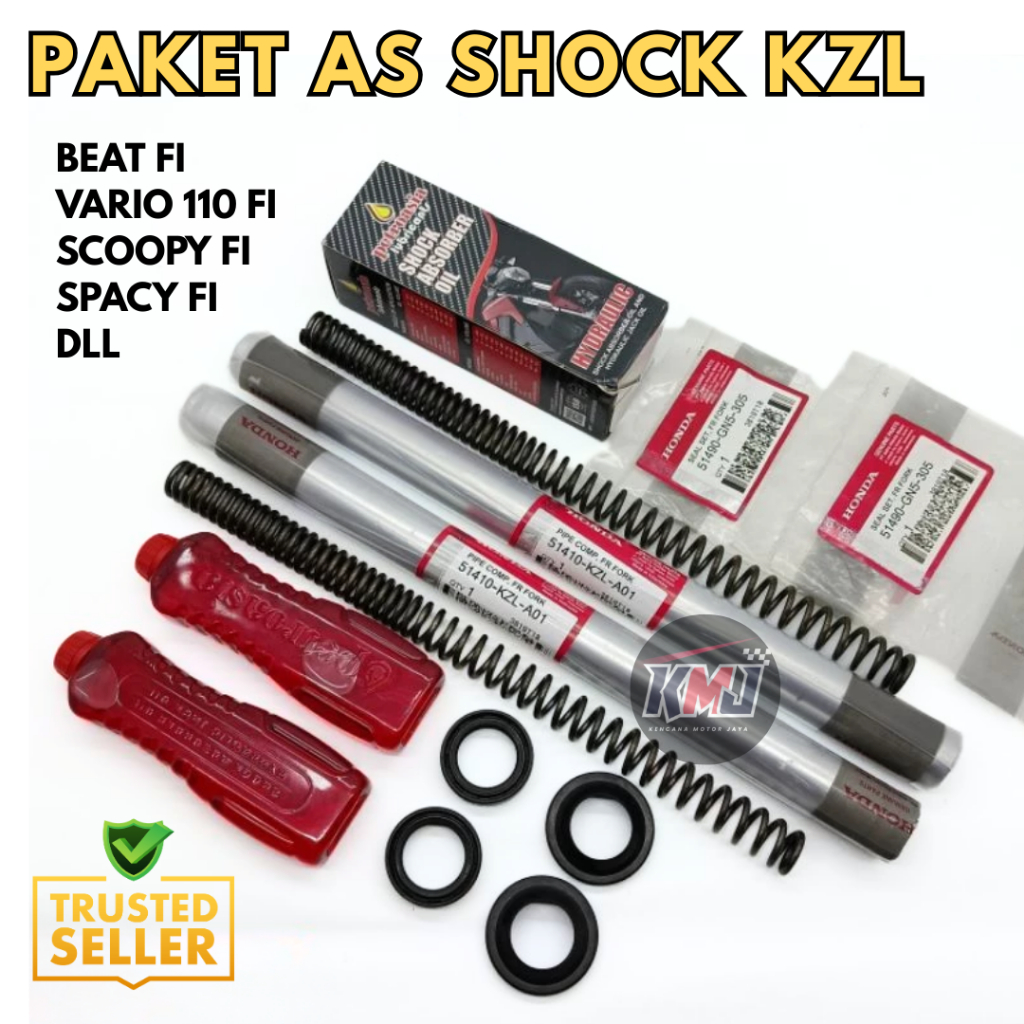 Paket As Shock Depan KZL Motor Honda Beat Fi Vario 110 Fi Scoopy Fi Spacy Fi Kode Original Honda