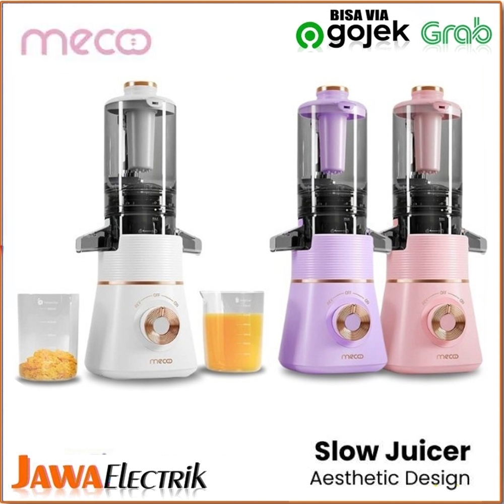 Mecoo Slow Juicer Aesthetic Juicer Buah Sehat Low Watt