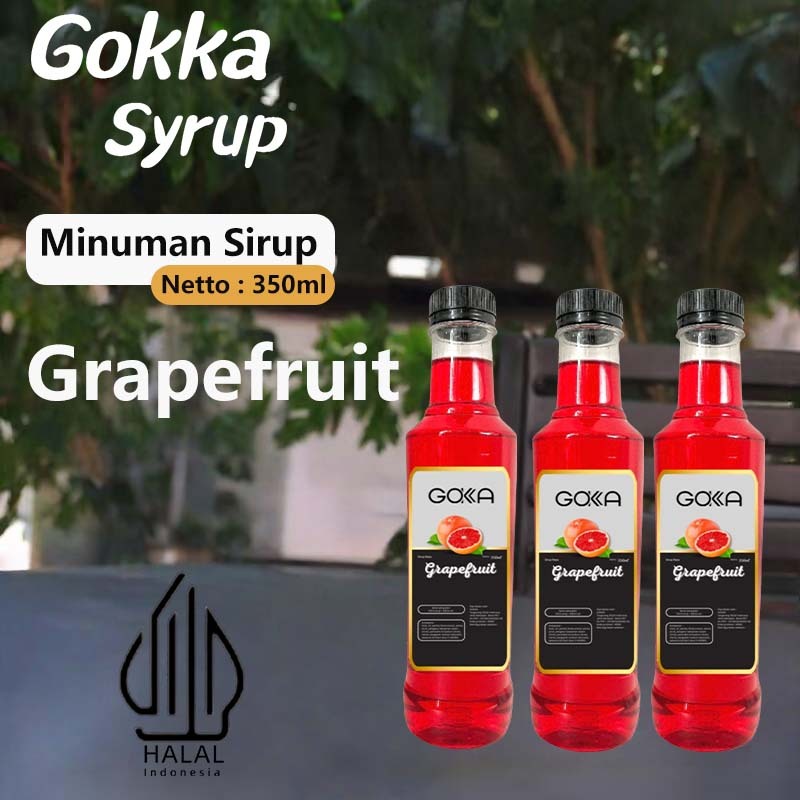 

GOKKA Sirup Minuman Rasa Grapefruit 350ml Syrup / Grapefruit Juice