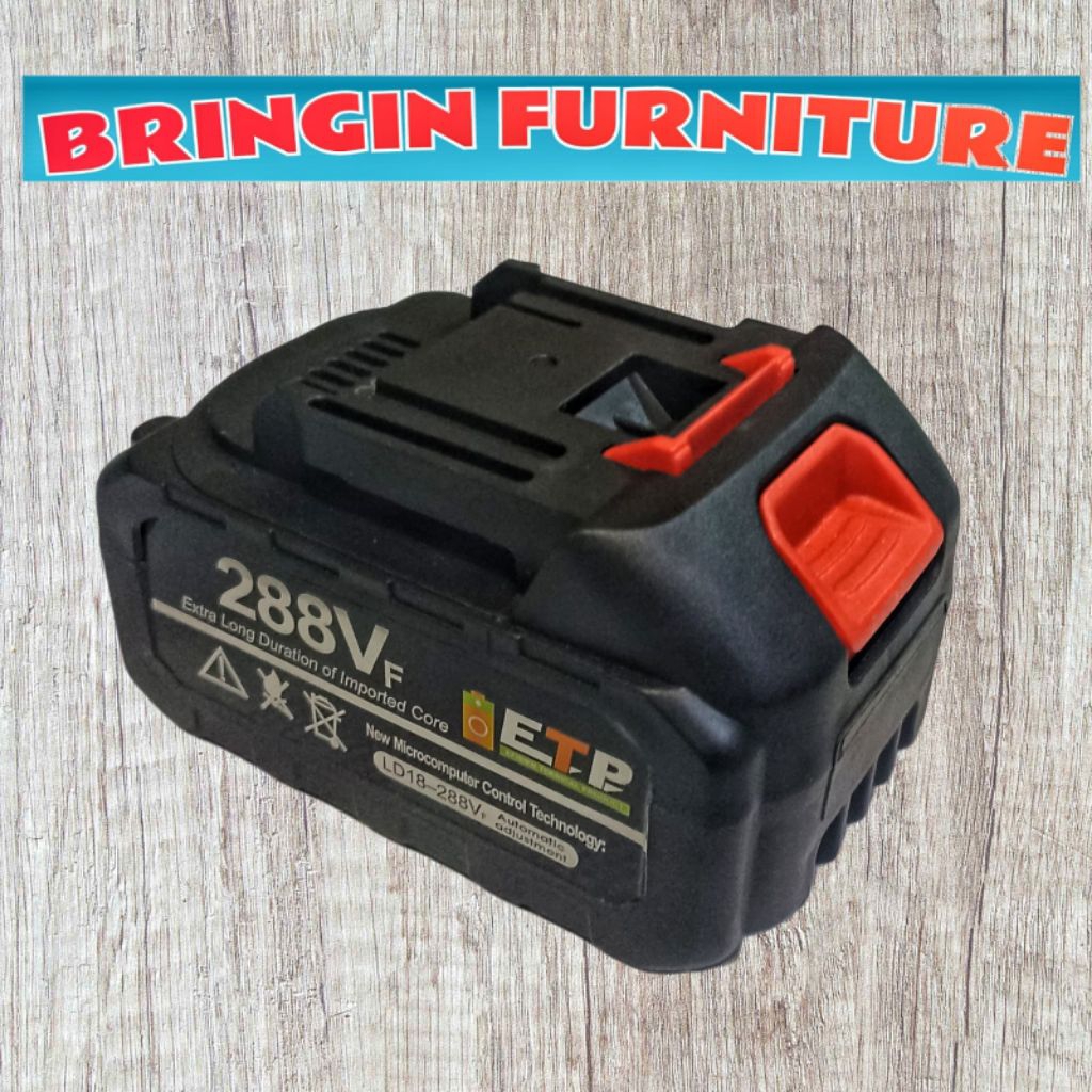 Baterai bor impact wrench 288vf batre bor gerinda jet cleaner soket lxt 288vf universal