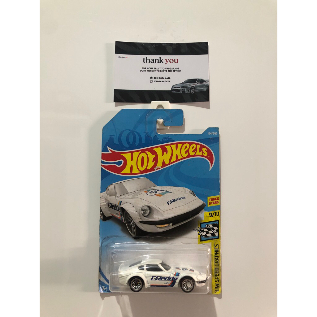 hotwheels nissan fairlady z greddy putih