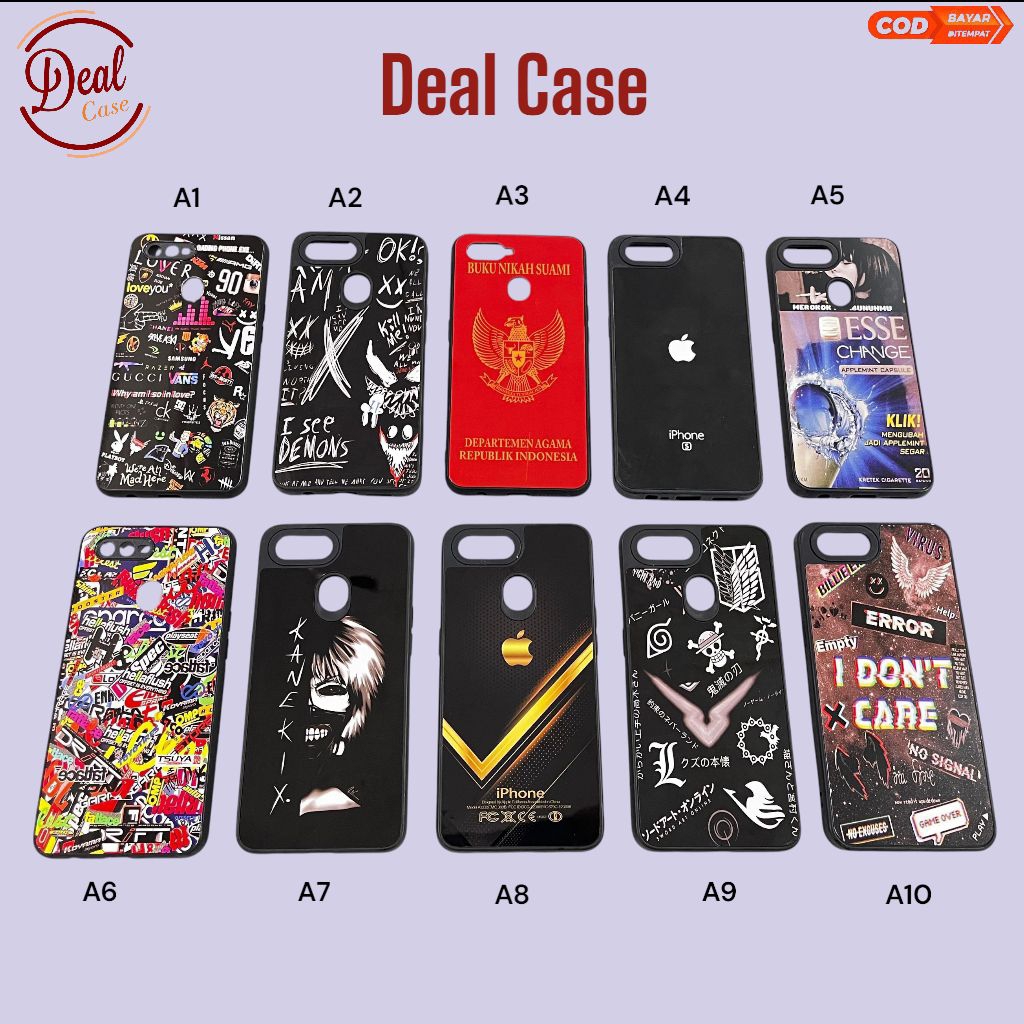 Case Hp Tipe  OPPO A5S / A7 / A12 / A11K / PART 3/ Clear Case / Case Bening / Clear Case Gambar / Ca