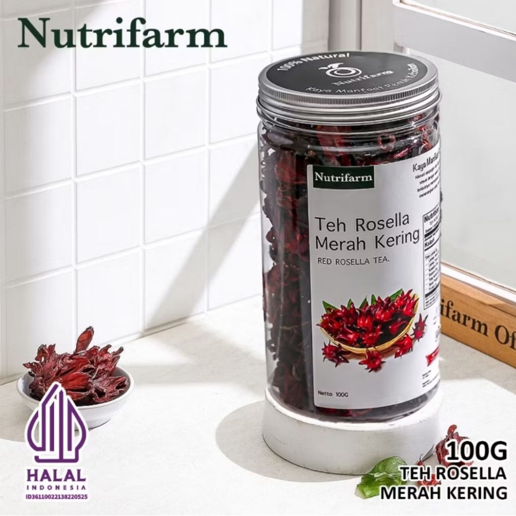 

Nutrifarm Teh Rosella Merah Kering 100gr
