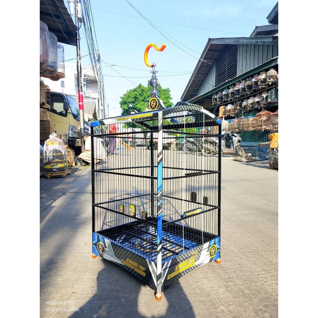 sangkar kandang kotak ebod jaya ruji fiber dekal no2