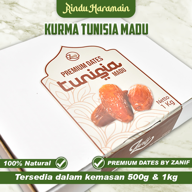 

Kurma Tunisia Madu Organic Premium High Quality 500gr / 1 kg by Zanif