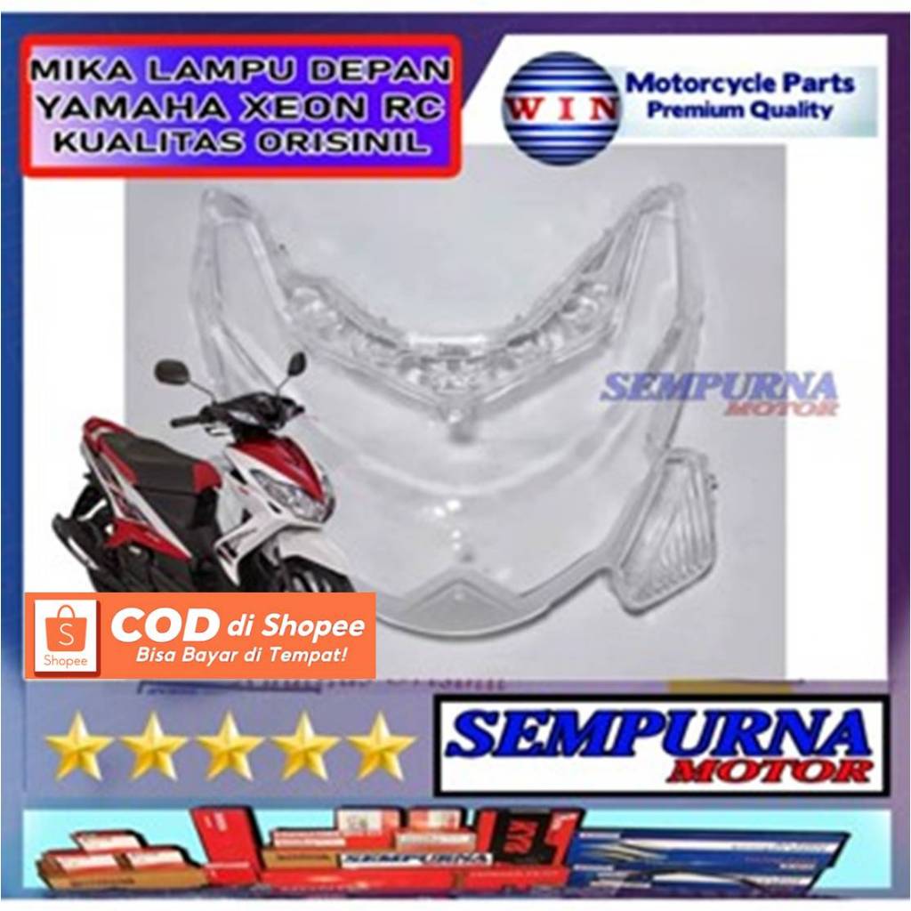 Merek Win Kualitas Original Mika Kaca Lampu Depan Xeon Rc 125
