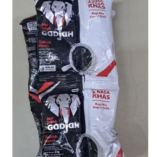 

Kopi Gadjah sachet mix gula isi 10sachet