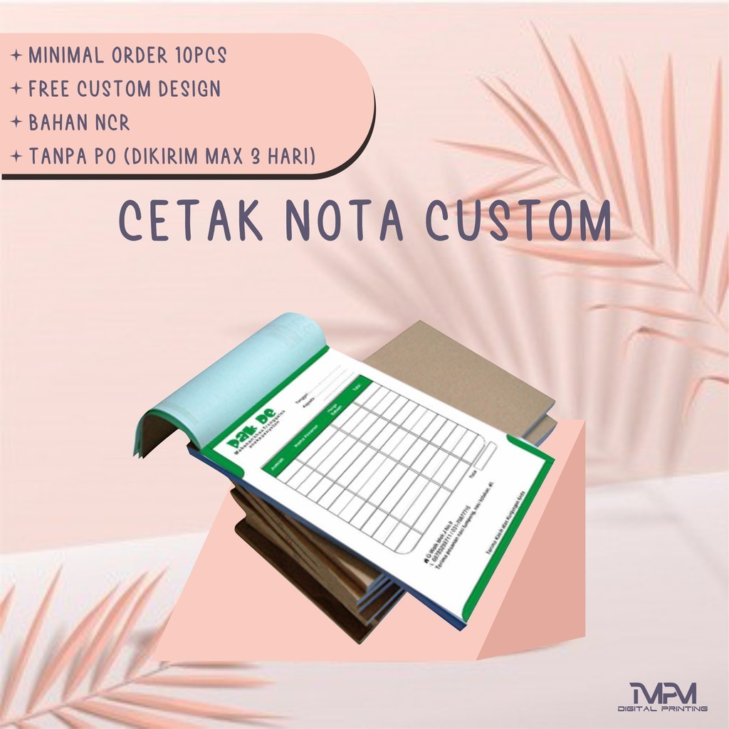 

Nota Warna Custom 1/2 folio 2 ply (Request Customer)