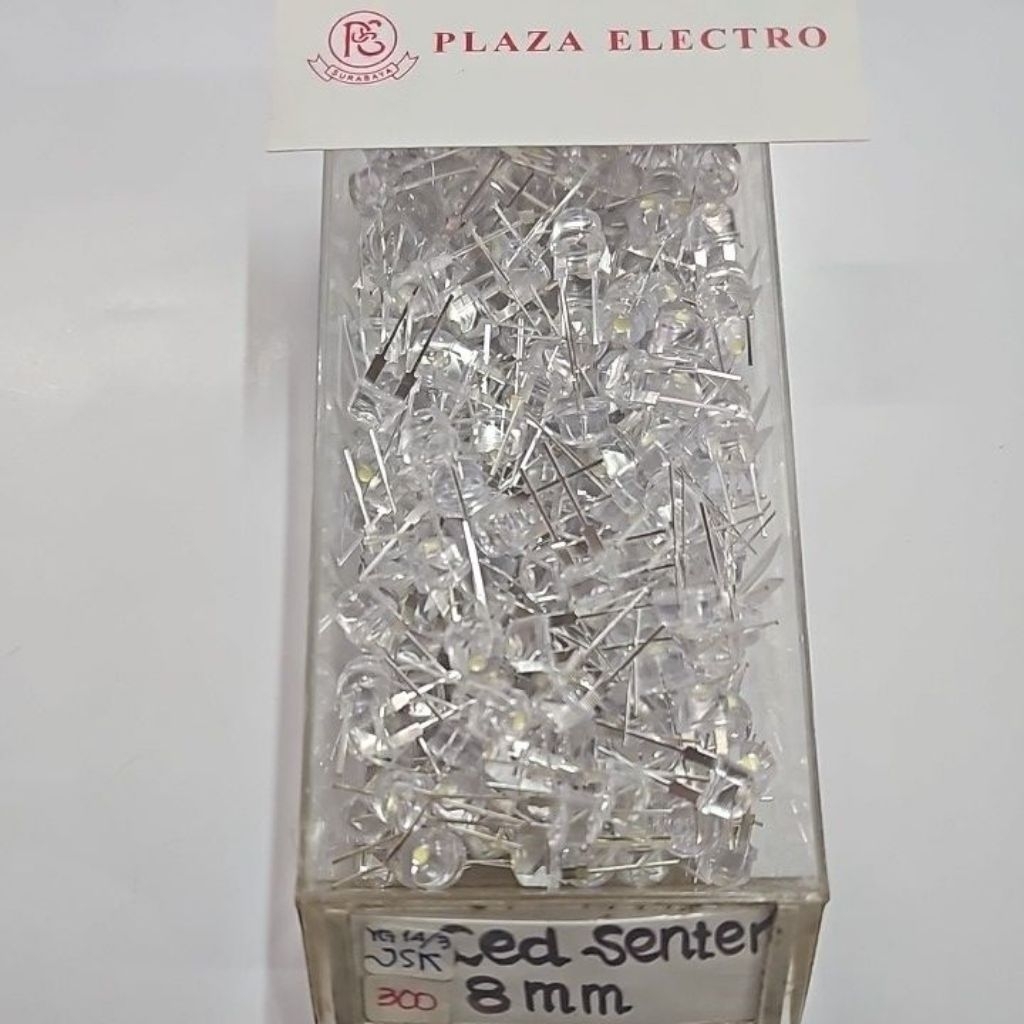 LAMPU LED SENTER 8MM 8 MM PUTIH - PUTIH