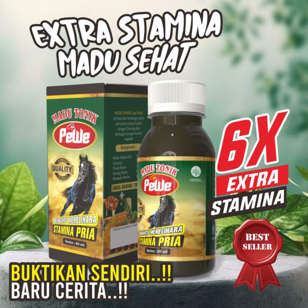 

Madu Tonik Cap Pewe 80ml / madu tonik / madu hutan asli
