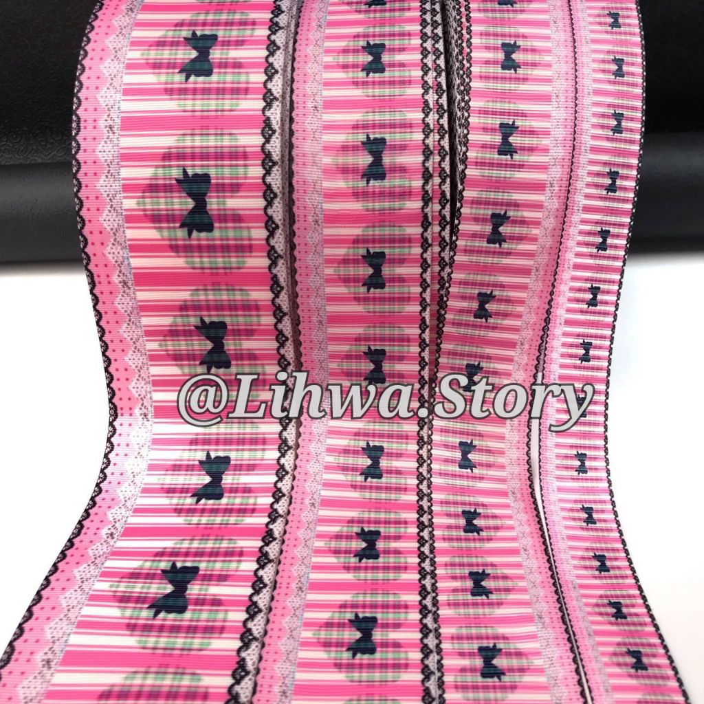 

1 YARD - PITA MOTIF PITA LOVE | PITA KADO | PITA GARIS GARIS LOVE PINK