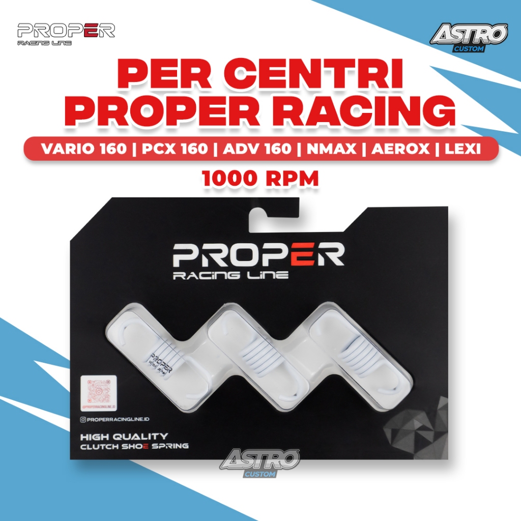 Proper Per Sentri 1000 RPM Vario 160 PCX 160 ADV Per Kampas Ganda Per Kopling Centri Racing Line