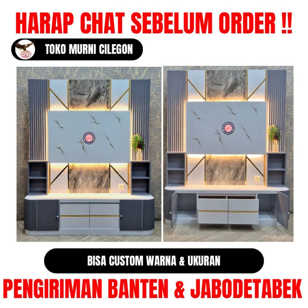 Backdrop Tv Led Gavera (free ongkir cilegon serang kota)