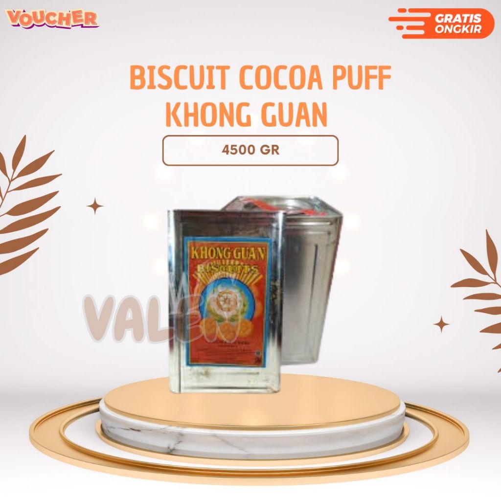 

Biskuit Kaleng - Khong Guan Biscuit Kaleng Cocoa Puff 4.5 Kg - HALALL