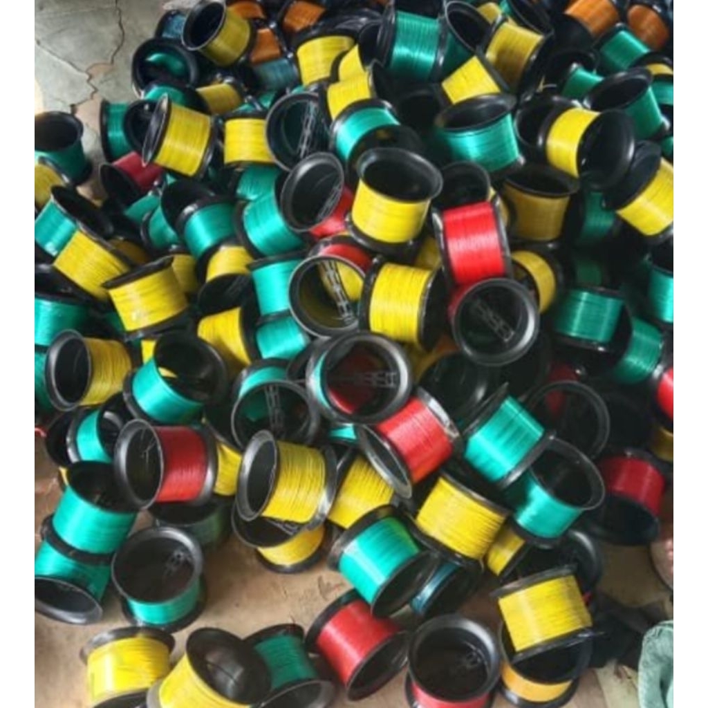 Benang Layangan Warna Warni Gulungan Besar
