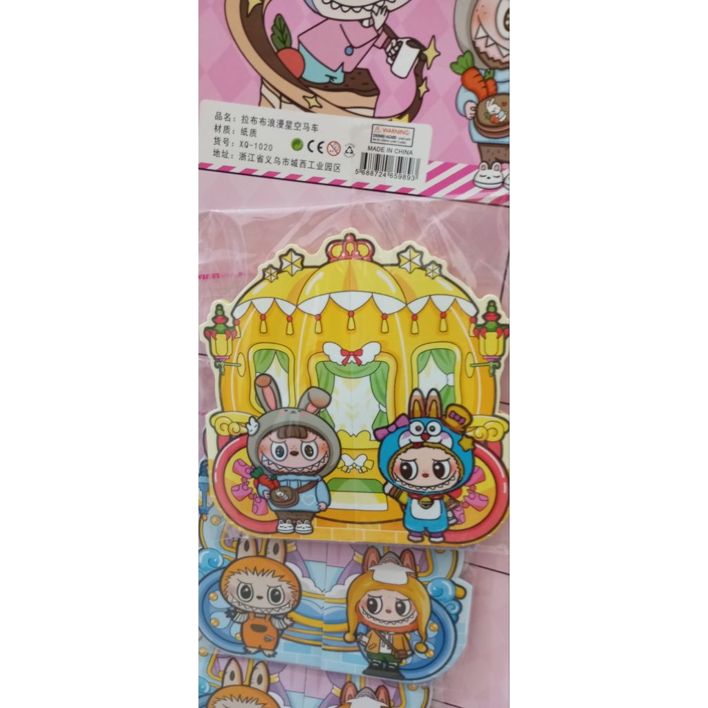 

mainan anak sticker labubu