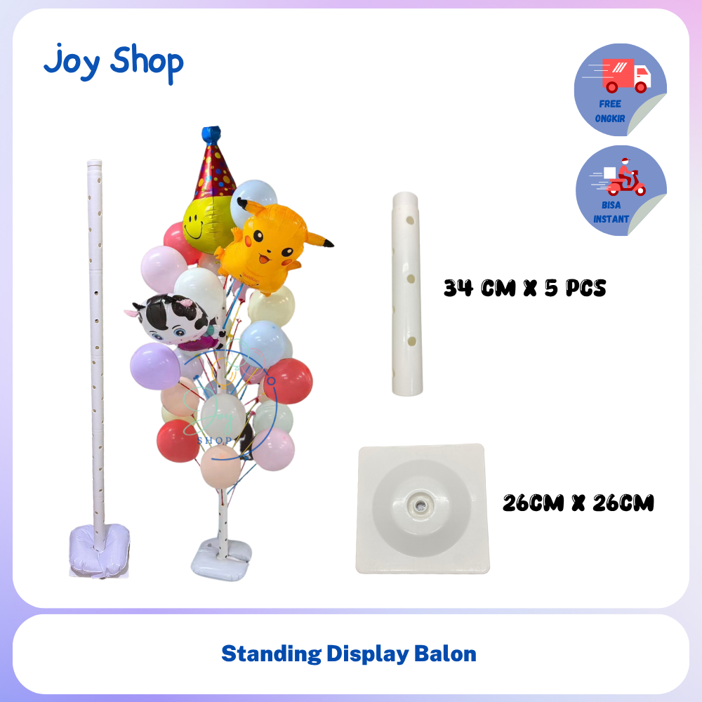 Tiang Balon Display Stik Balon Tiang Dudukan Stick Balon DIY sd 40 balon