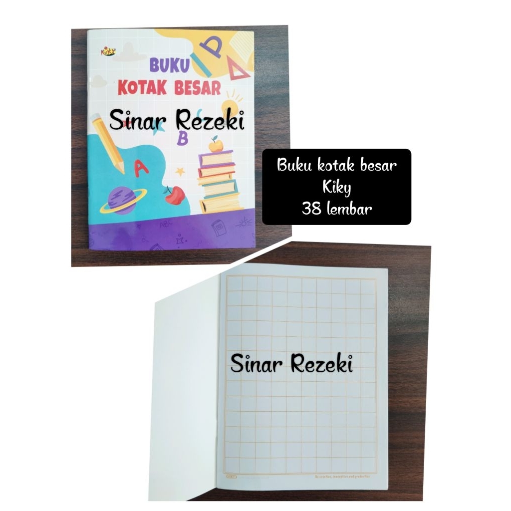 

1 buah!!Buku kotak besar kiky 38 lembar/kotak besar kiky/buku tulis anak sekolah