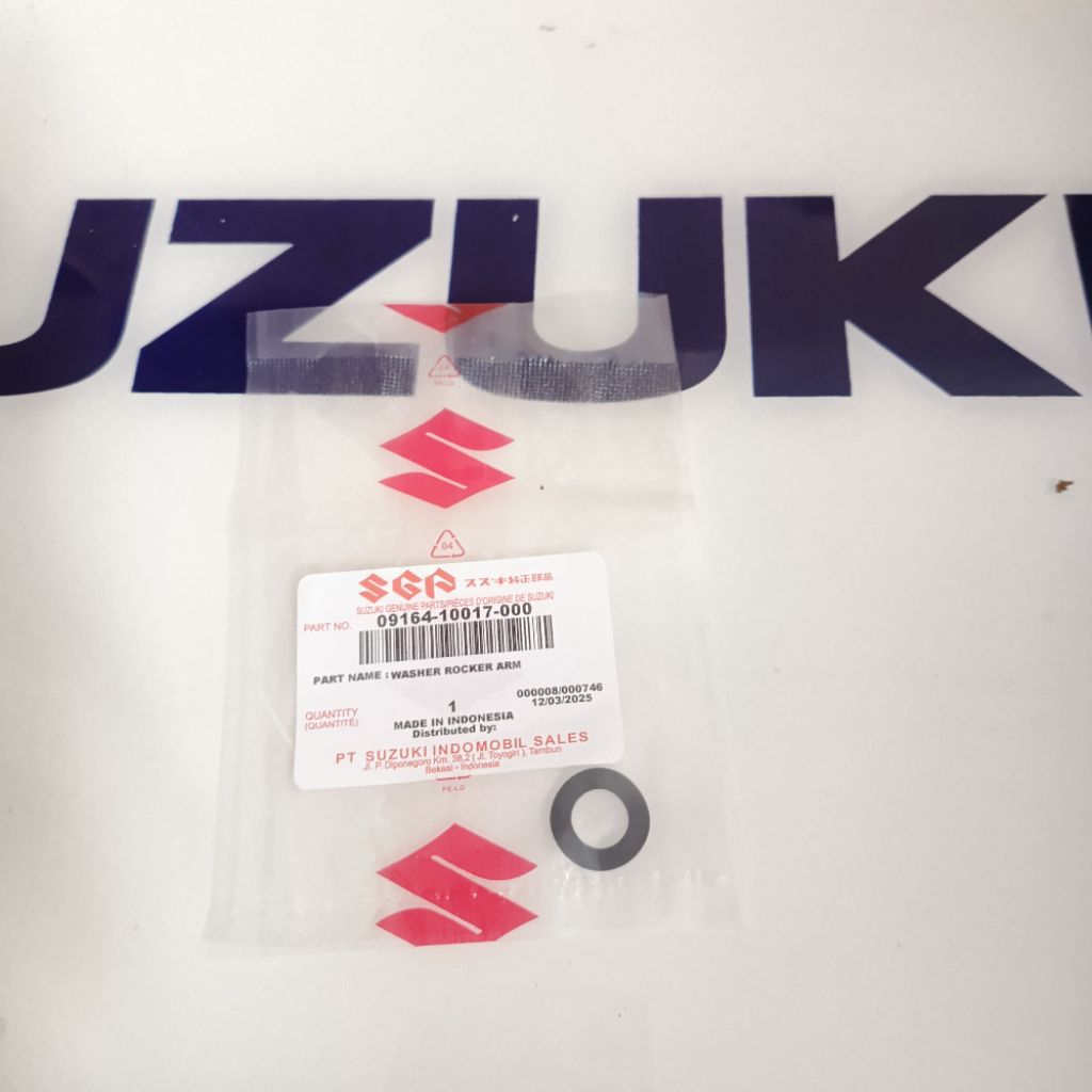 RING GELOMBANG RING WASHER AS PELATUK KLEP SUZUKI NEX NEX FI ORIGINAL SGP 09164-10017-000