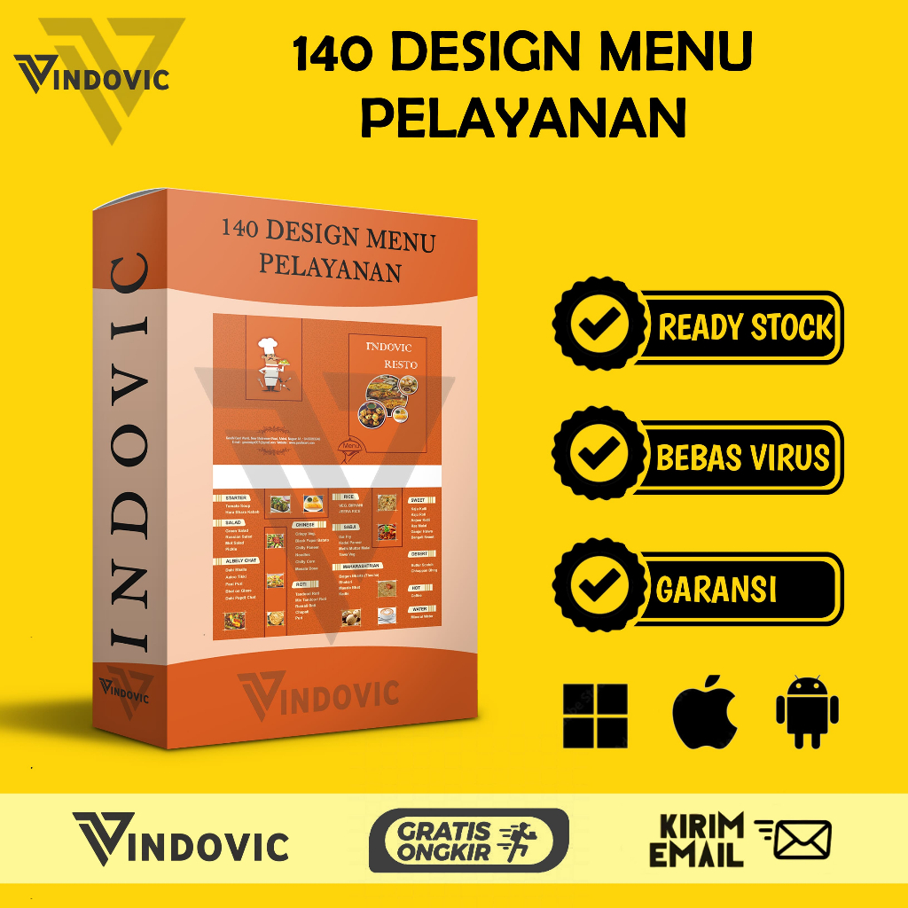 [T0182] 100+ DESIGN MENARIK MENU PELAYANAN MENU MAKANAN DAN MENU USAHA