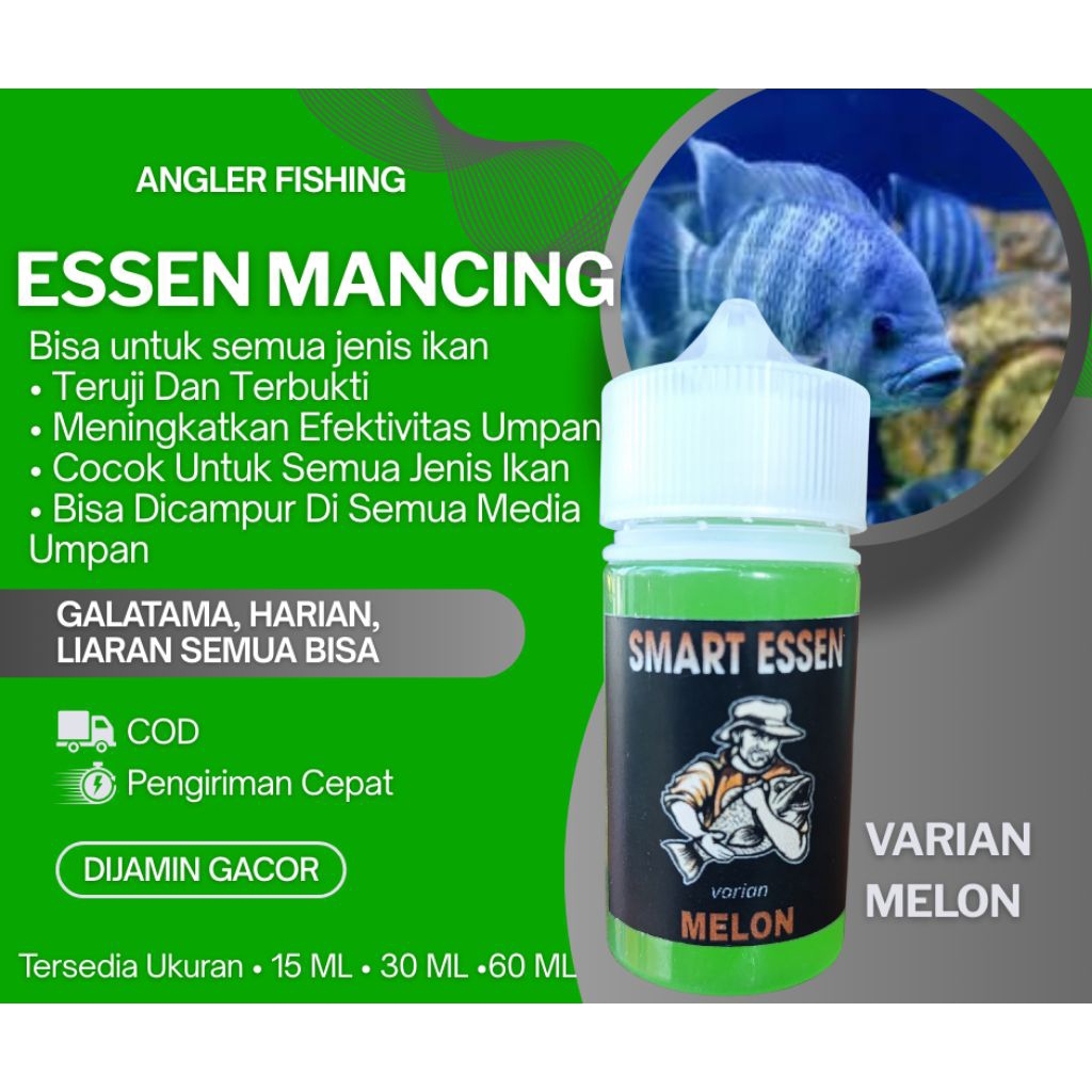 ESSEN IKAN NILA AROMA MELON Esen Ikan 100× lebih pemikat ikan Mas super Nila Mujair mujaer  lele sup