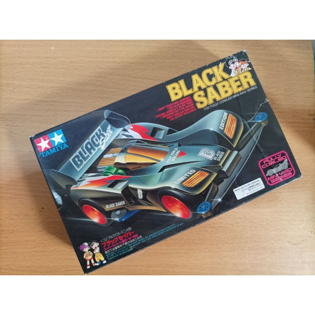 Tamiya Black Saber original MIP new, tanpa body+decal