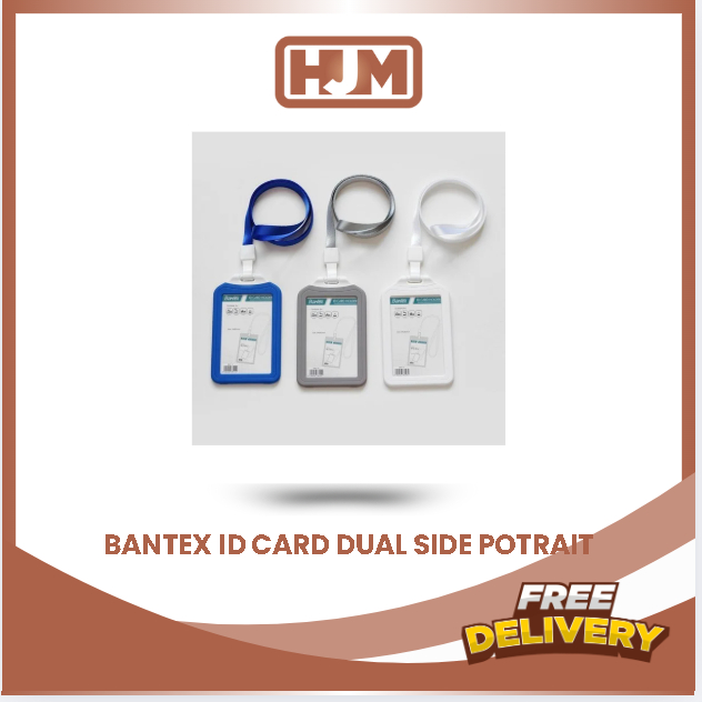 

BANTEX DUAL SIDE ID CARD HOLDER LANYARD PORTRAIT 8881