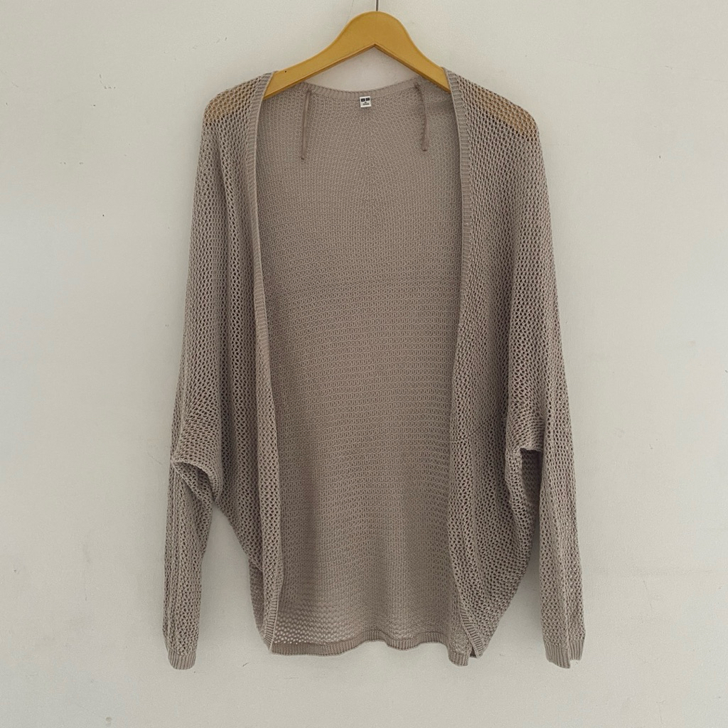 outer rajut uniqlo second