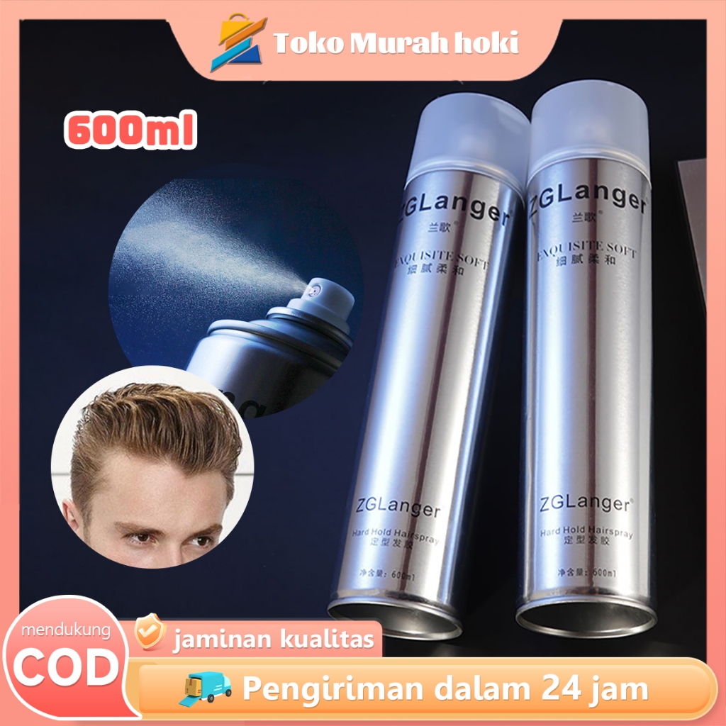 Shaping Hair Spray 600ml Semprot Rambut Pria Spray Rambut Untuk Styling Wig Rambut Palsu Pria